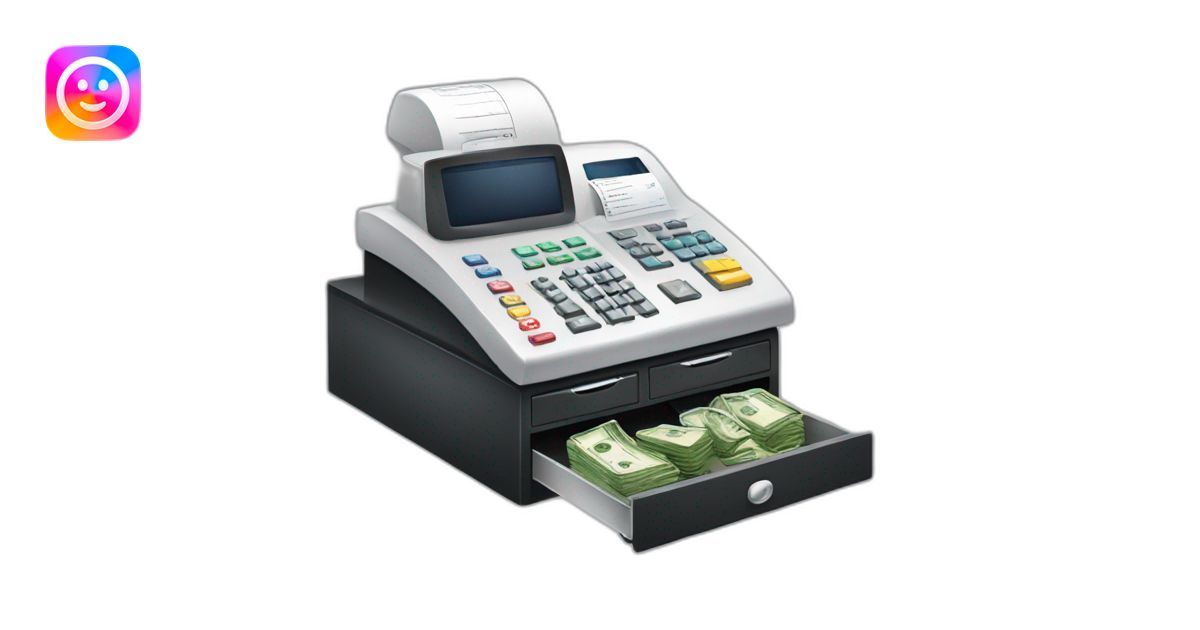 Cash register invoice emoji | AI Emoji Generator