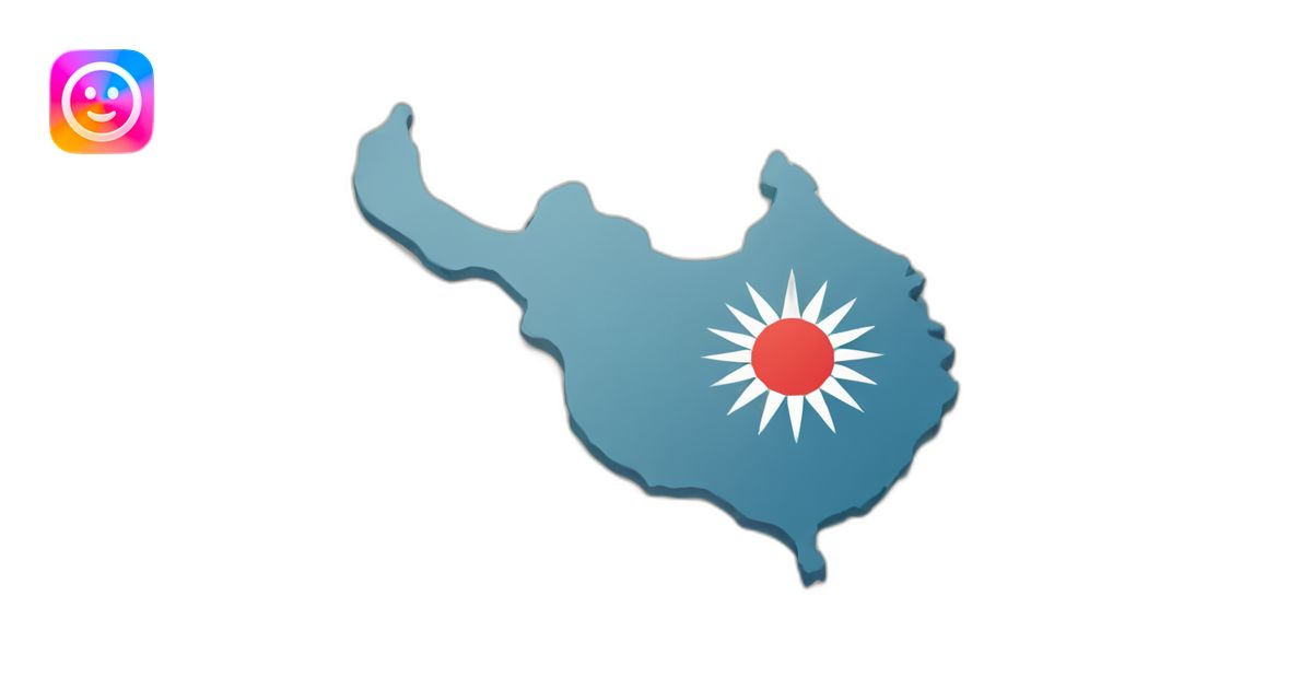 Map of Taiwan with flag emoji | AI Emoji Generator