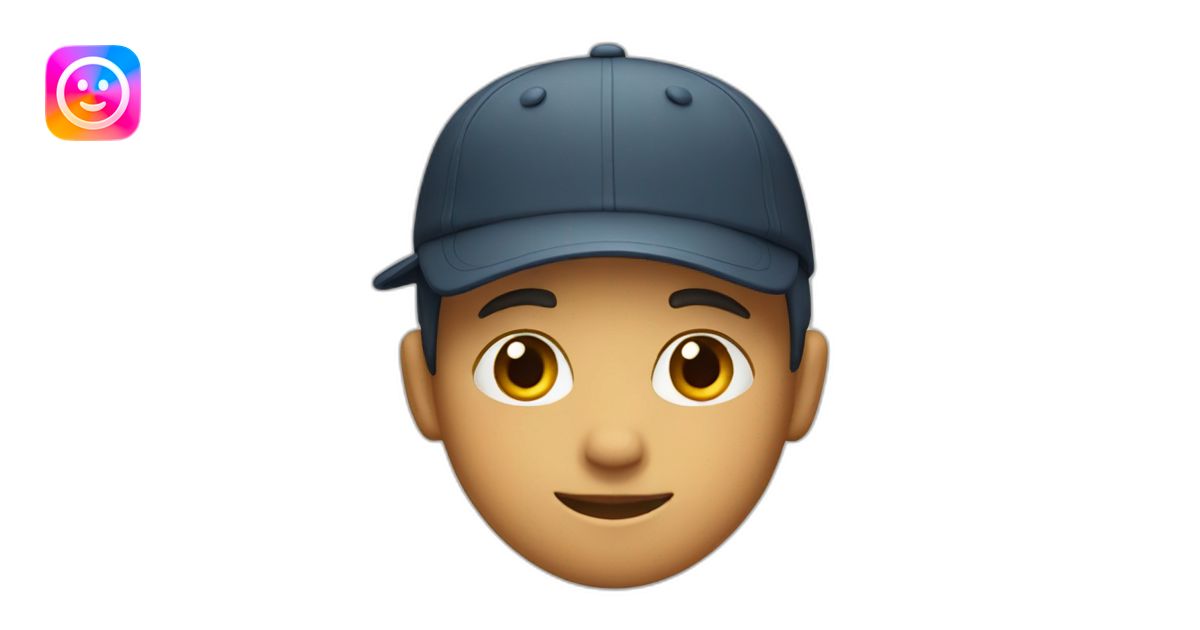 Boy with backward cap emoji | AI Emoji Generator