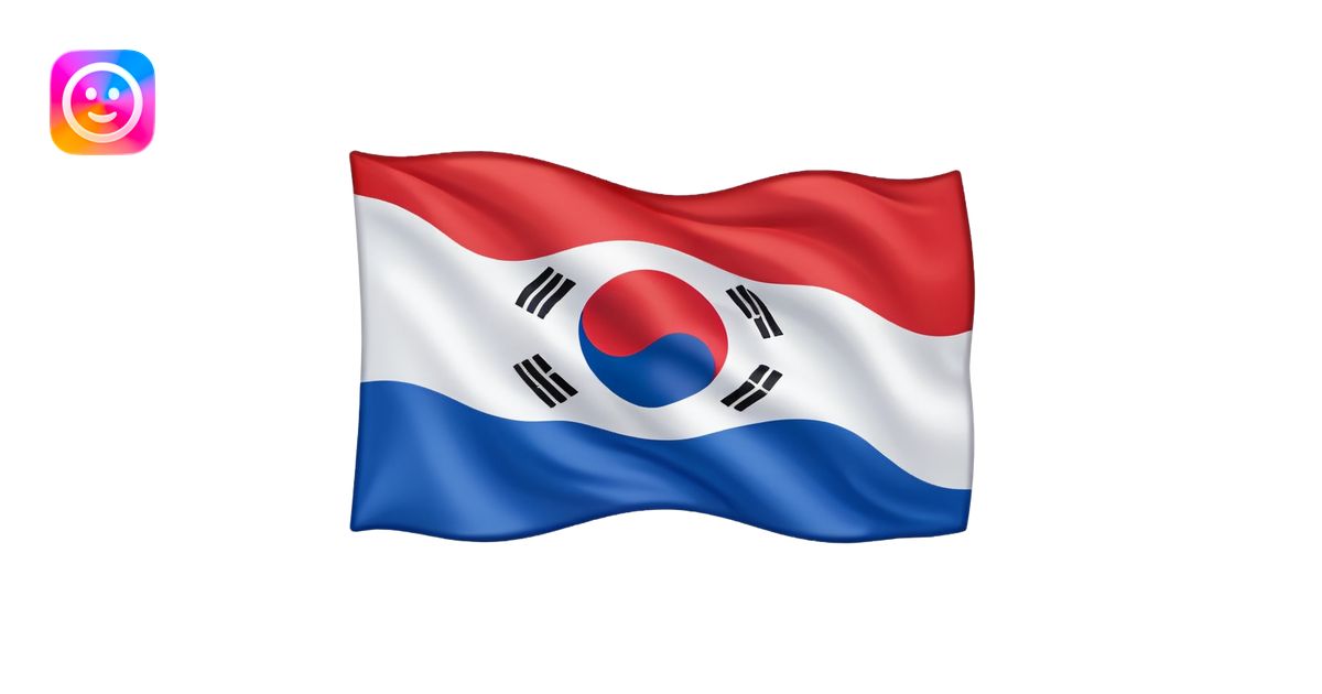 Korea Flag Emoji AI Emoji Generator