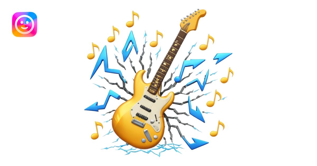 A 3D Apple-style emoji of a bold “ROCK” text written in shiny metallic ...