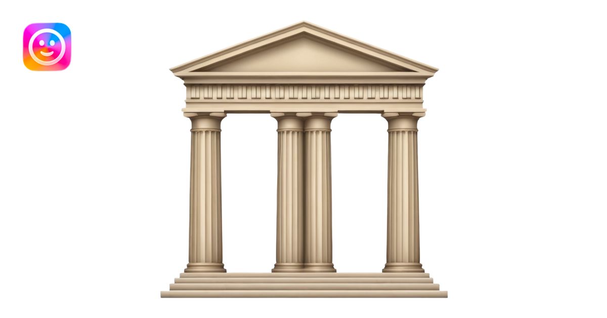 classical building. emoji | AI Emoji Generator