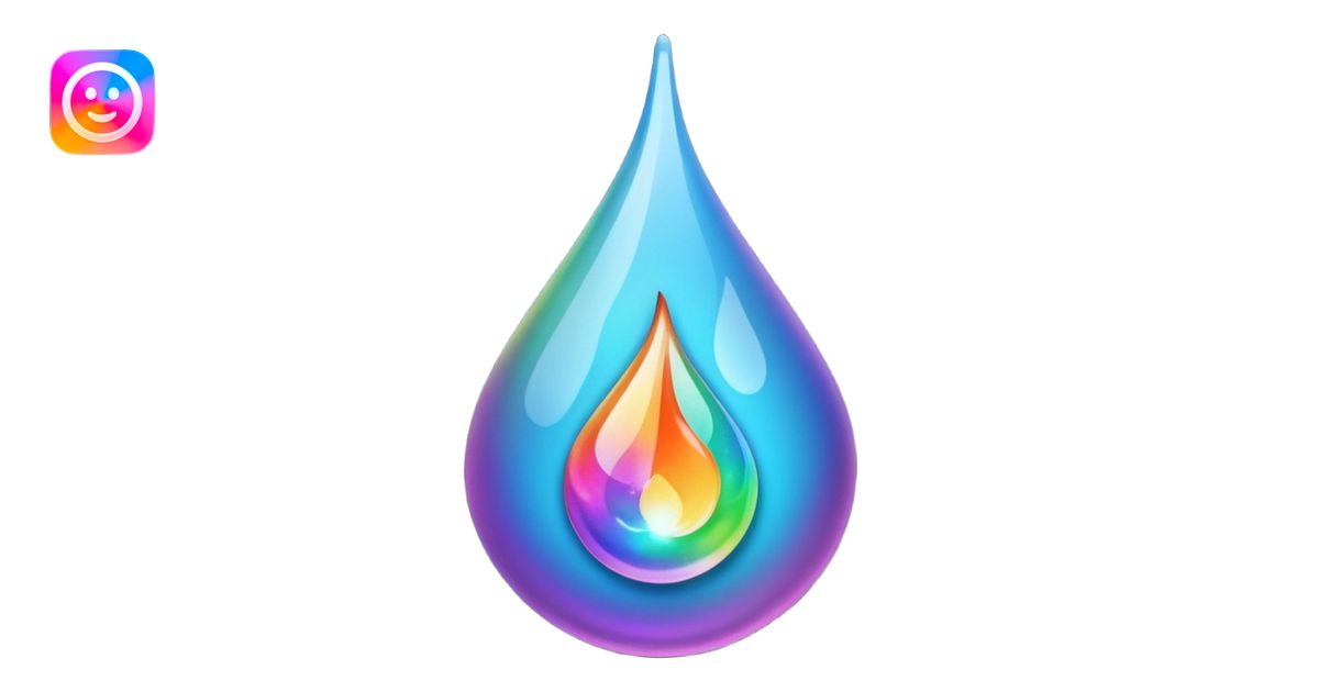 liquid fuel droplet emoji | AI Emoji Generator