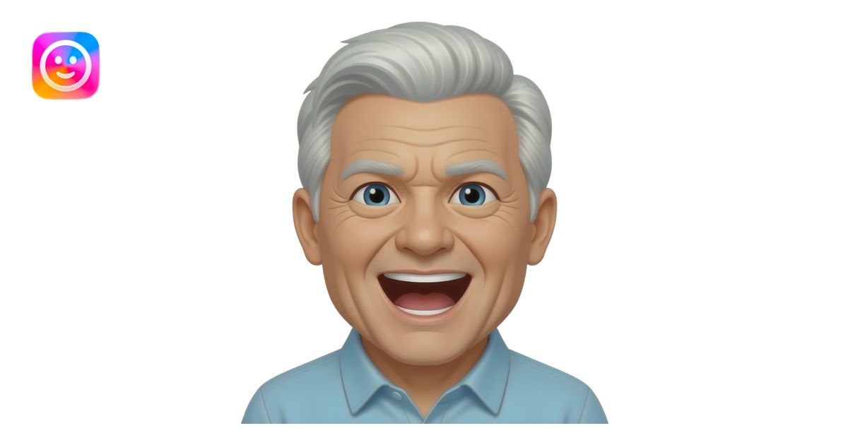 an older male with white hair making the high pitch wee sound emoji ...