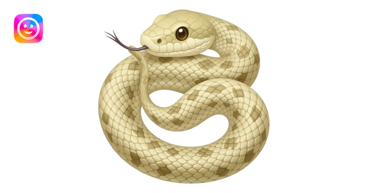 Do a venomous rattlesnake with the rattle segments on its tail emoji ...