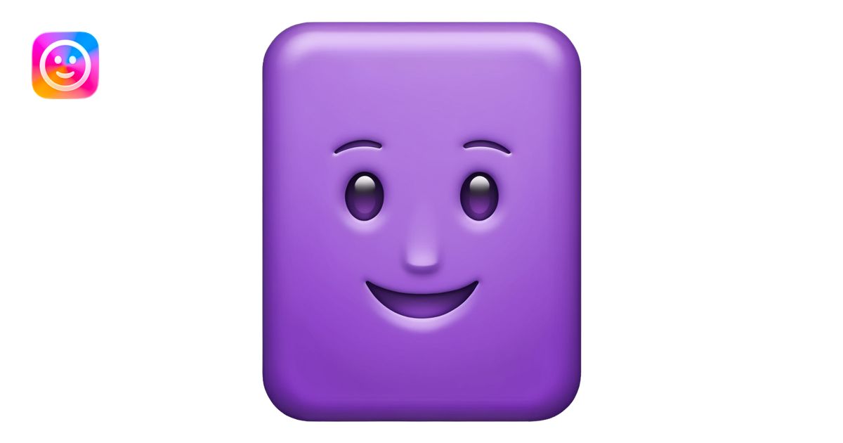 purple Rectangle shape emoji | AI Emoji Generator