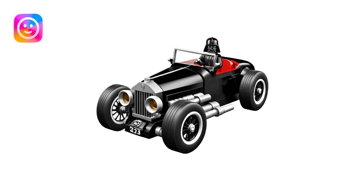 Satanic Darth Vader black Bare bones Lego(channeled cowl) drag racing ...
