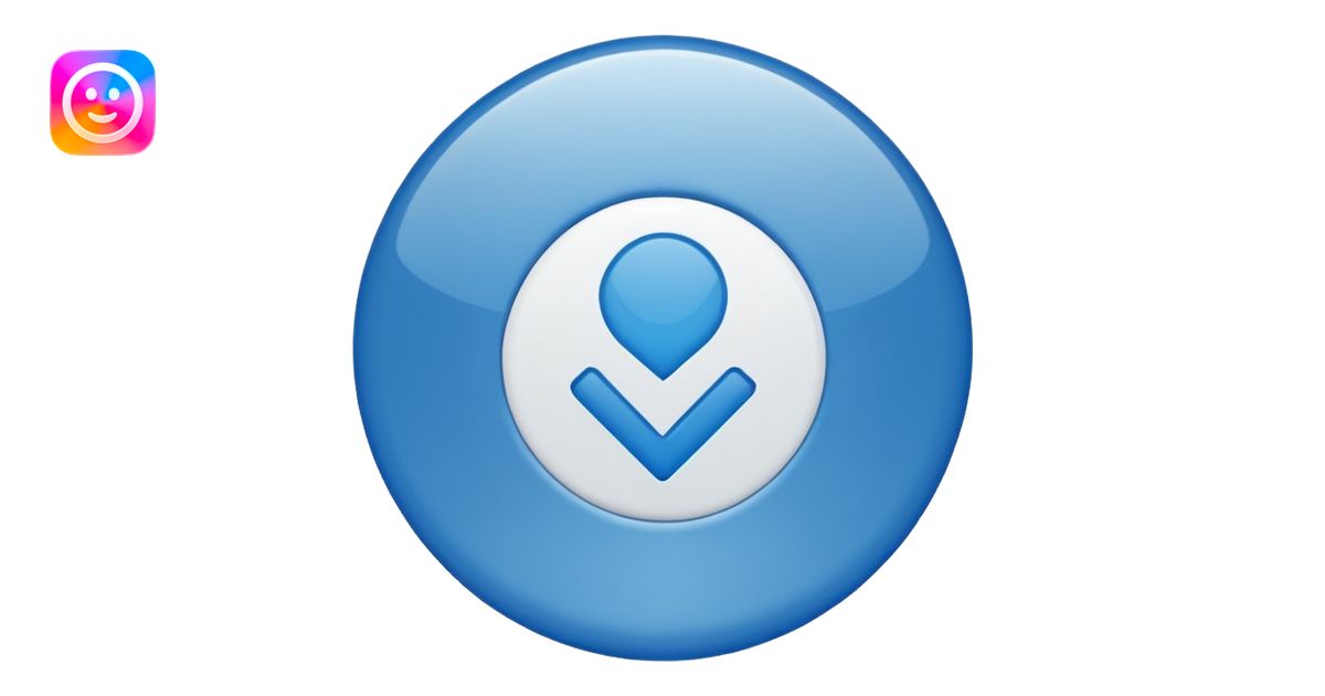 emoji de selo verificado do instagram, círculo azul, check branco no ...