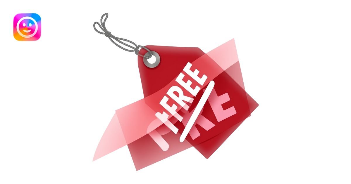 free red price tag with bold, straight caps letters emoji | AI Emoji ...