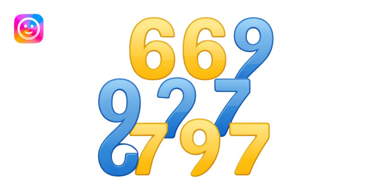 six seven number emoji | AI Emoji Generator