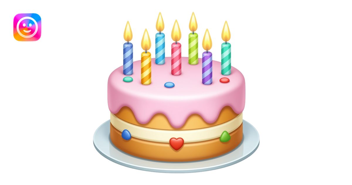 Birthday cake emoji | AI Emoji Generator