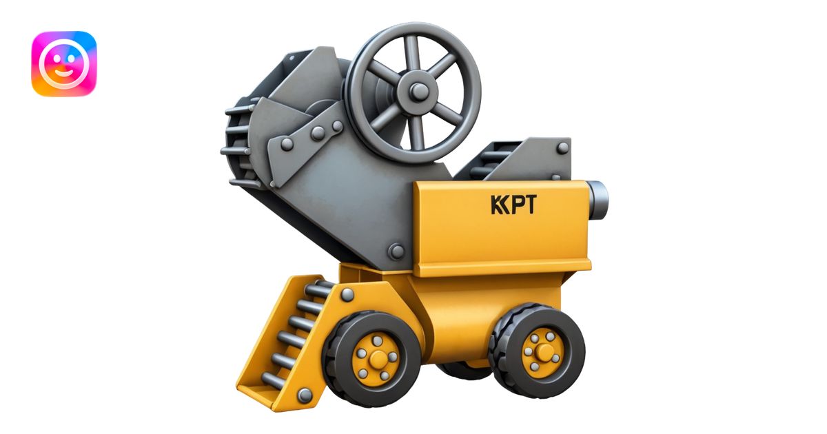 An Emoji of a KPI FT2650 Rock Crusher emoji | AI Emoji Generator