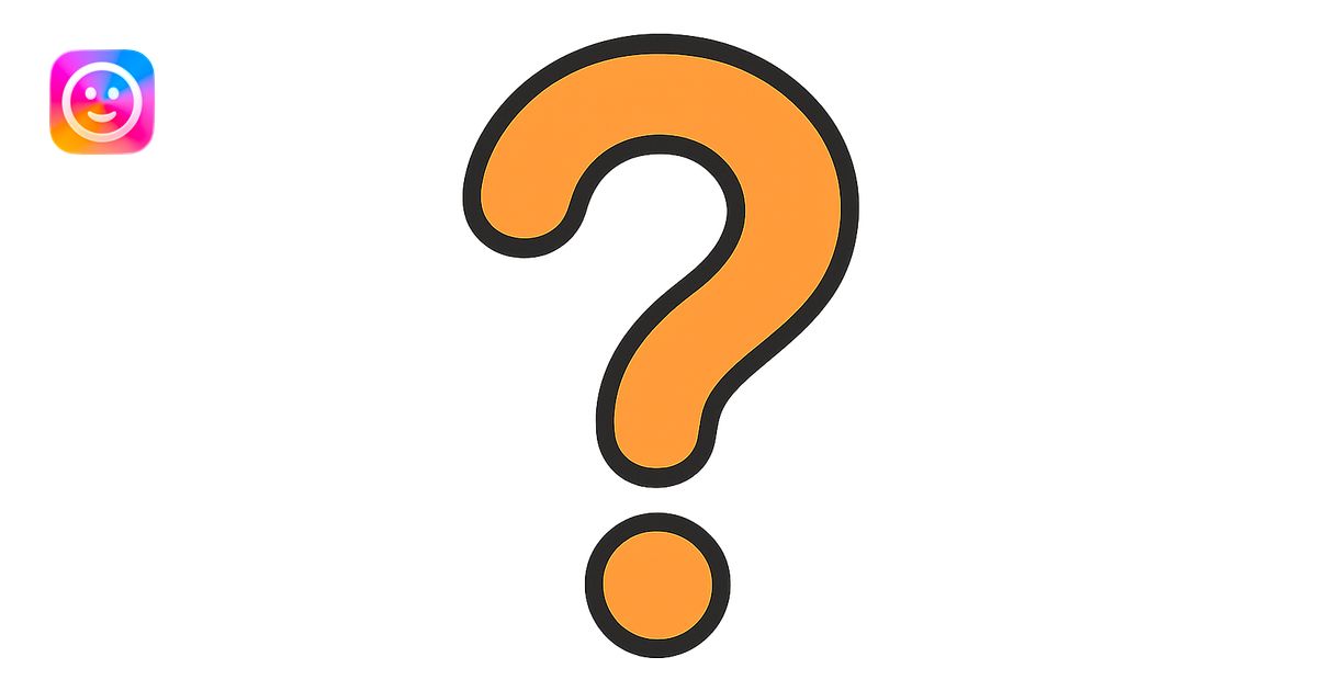 question mark icon, rounded edges, friendly, approachable icon | AI ...