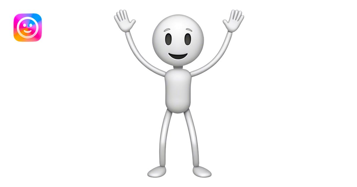 Happy stick emoji | AI Emoji Generator