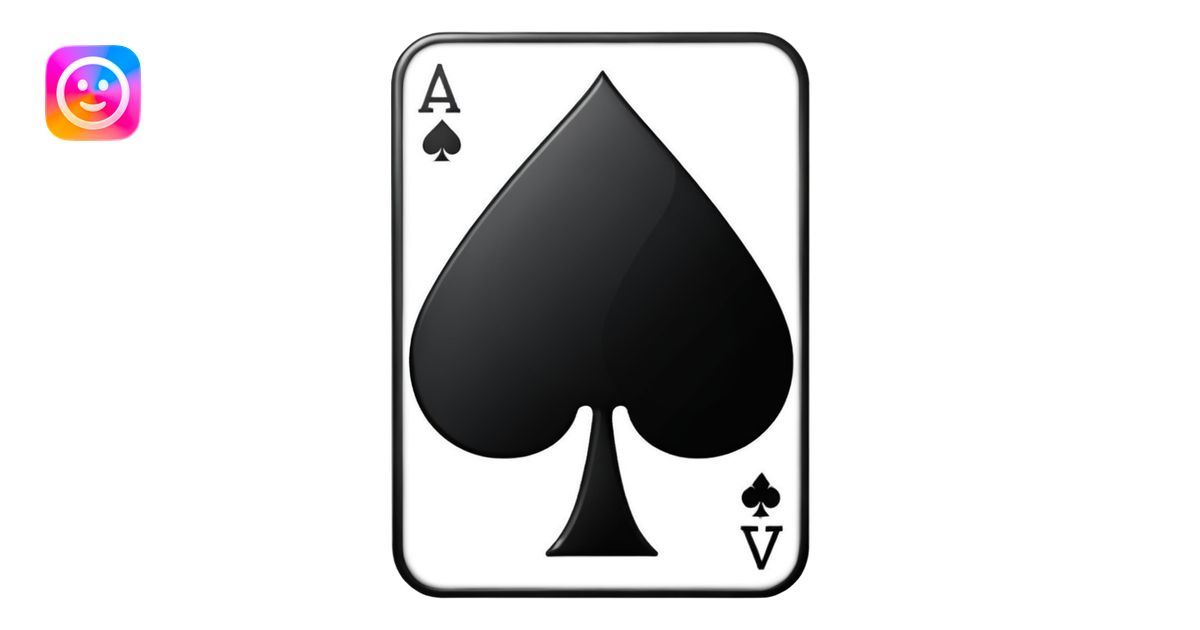 Spade Suit emoji | AI Emoji Generator