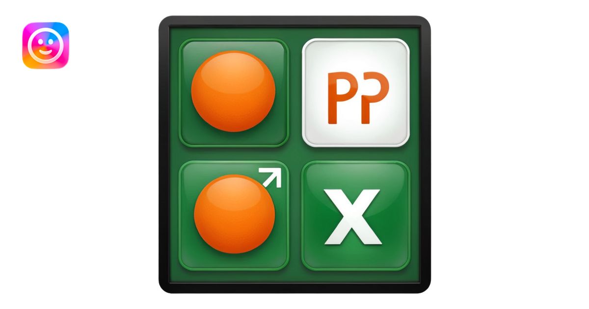 I want to be create a emojis of real symbol of word, ppt, pdf, excel ...