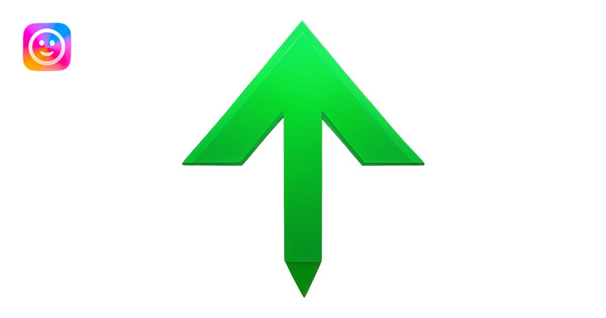 green colour up arrow emoji | AI Emoji Generator