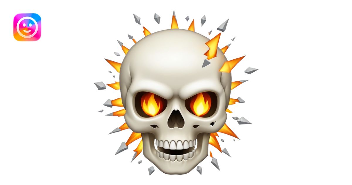 a shocked exploding skull emoji emoji | AI Emoji Generator