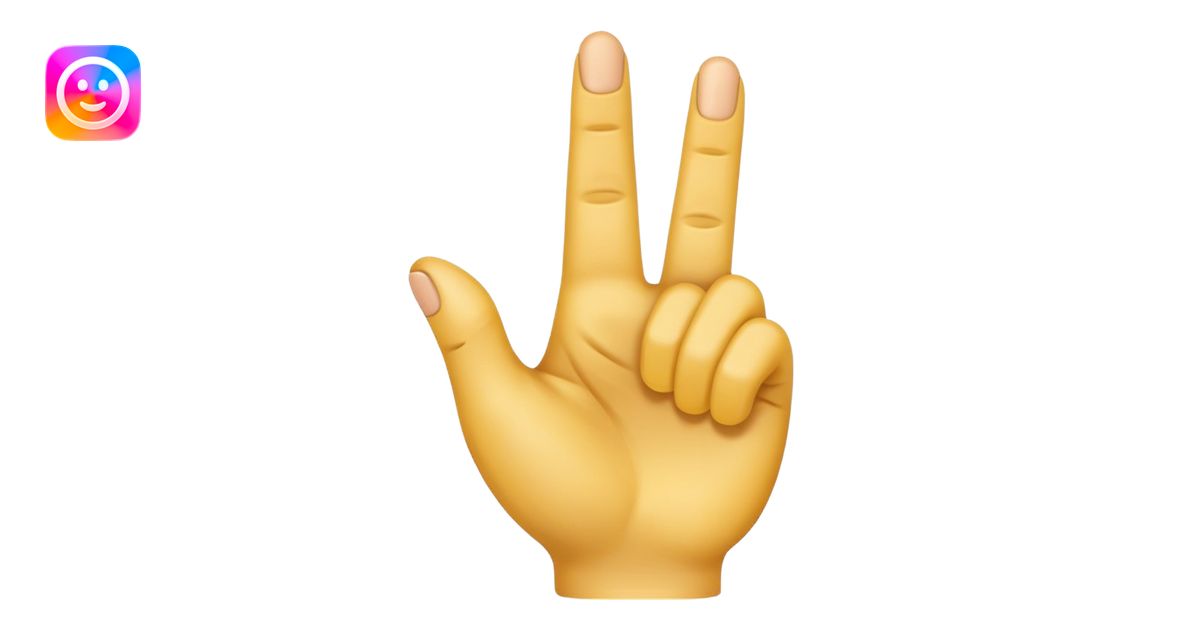 I want a emoji with just middle finger bend towards and every other ...