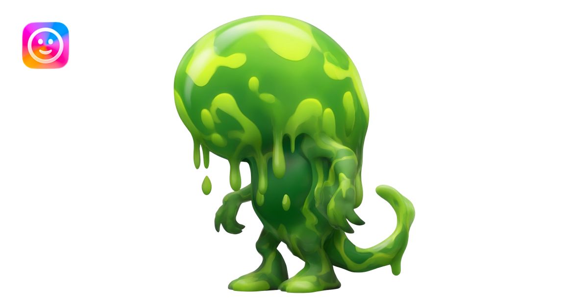 Toxic Chartreuse-Green Slime-Glossed Acid-Patterned Venom-Duskull ...