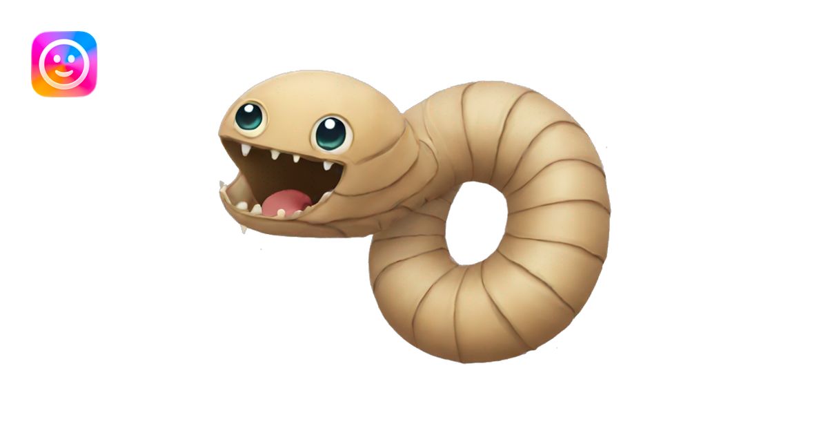 Sand worm emoji | AI Emoji Generator