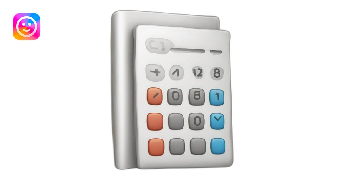 calculate items emoji | AI Emoji Generator
