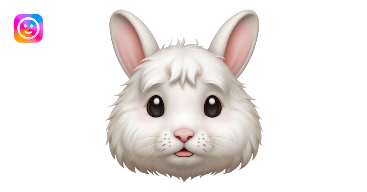 White rabbit sad crying emoji emoji | AI Emoji Generator