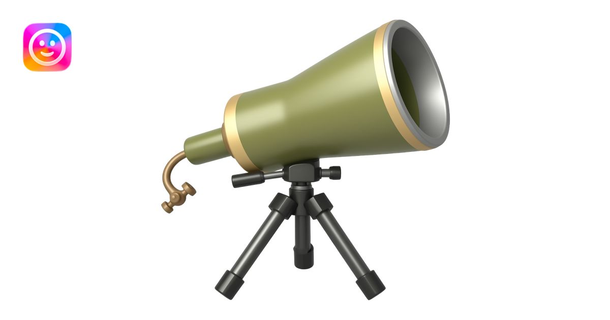 A modern Mortar tube firing with a stand emoji | AI Emoji Generator