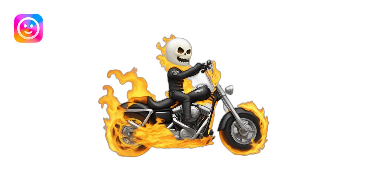 Ghost rider emoji | AI Emoji Generator