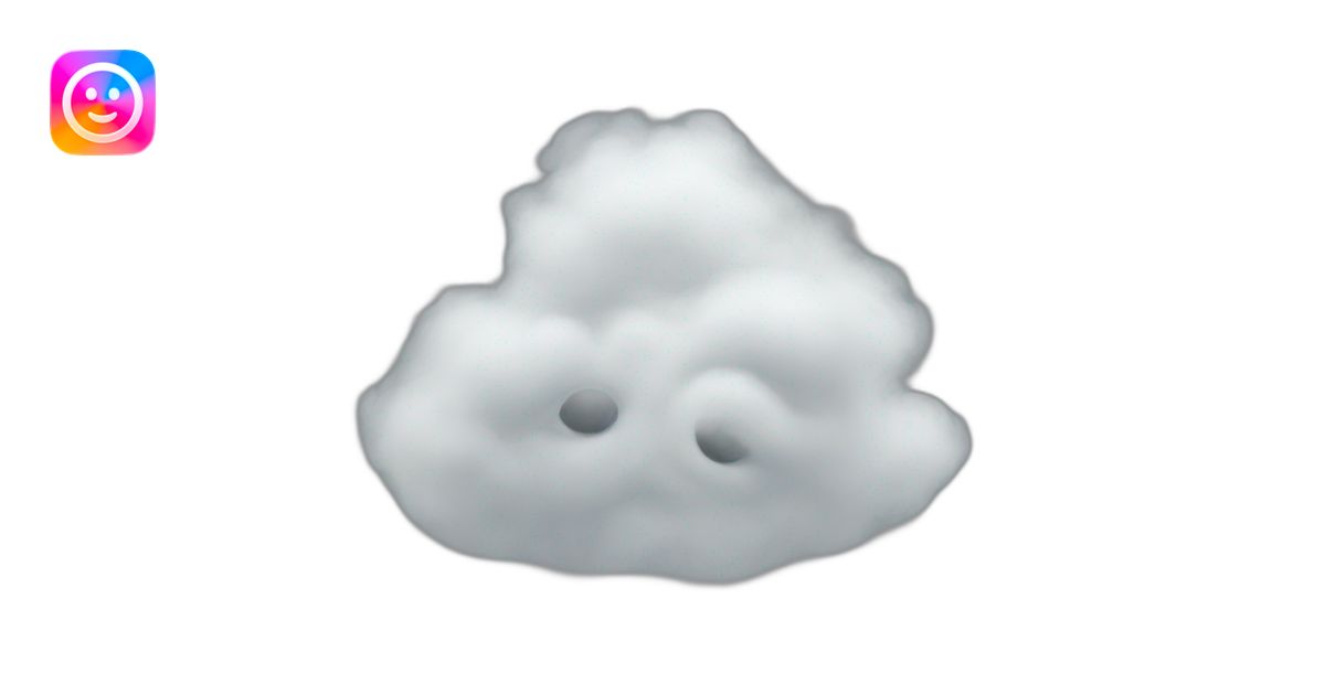 fog in human shape emoji | AI Emoji Generator