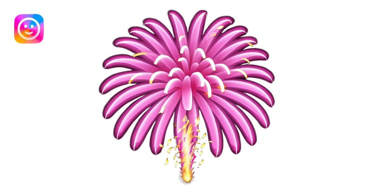 firework pink emoji | AI Emoji Generator