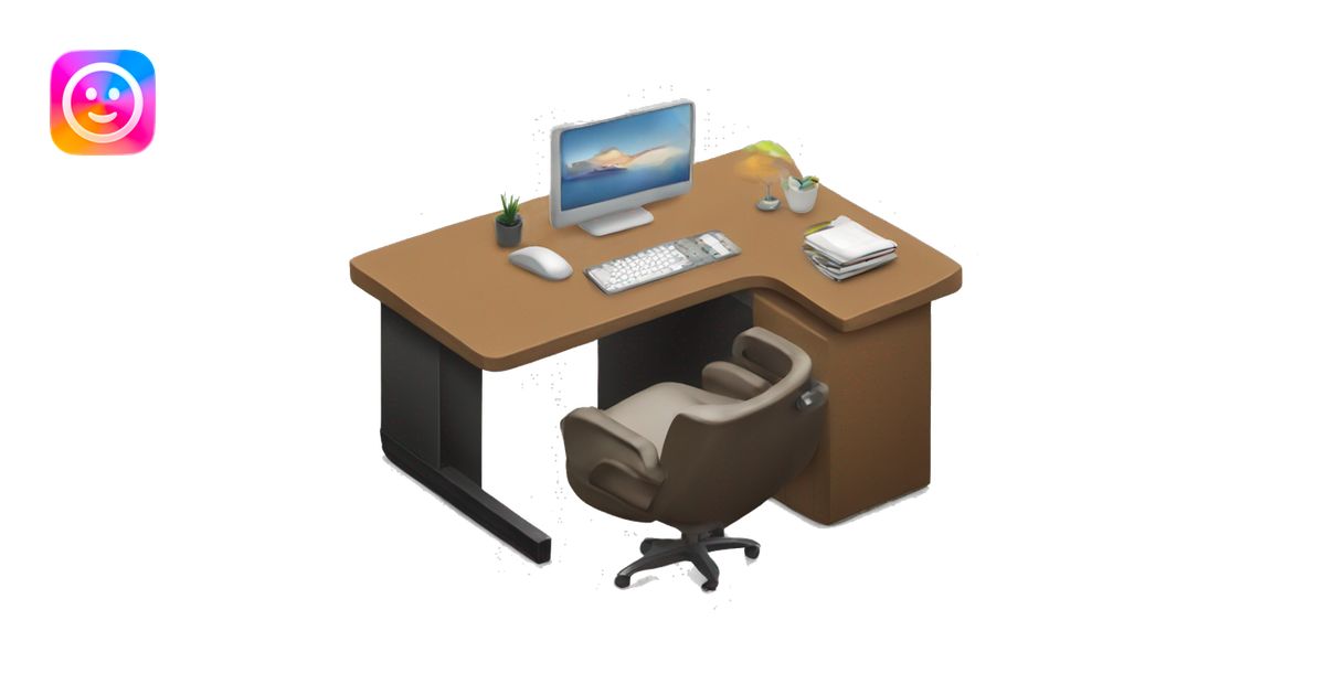 modern office desk emoji | AI Emoji Generator