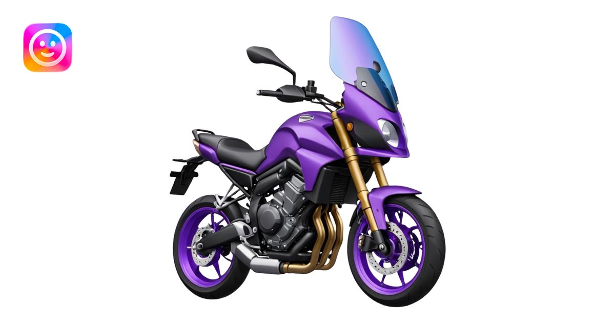 Créer un emoji copiable sur mon système iOS avec une moto mt07 noir ...