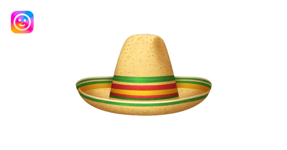 Mexican sombrero emoji | AI Emoji Generator