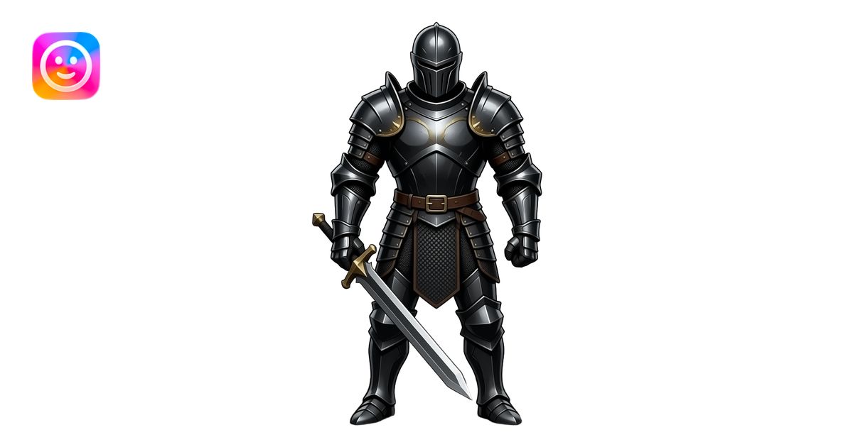 Pitch black rise of the Guardian emoji | AI Emoji Generator