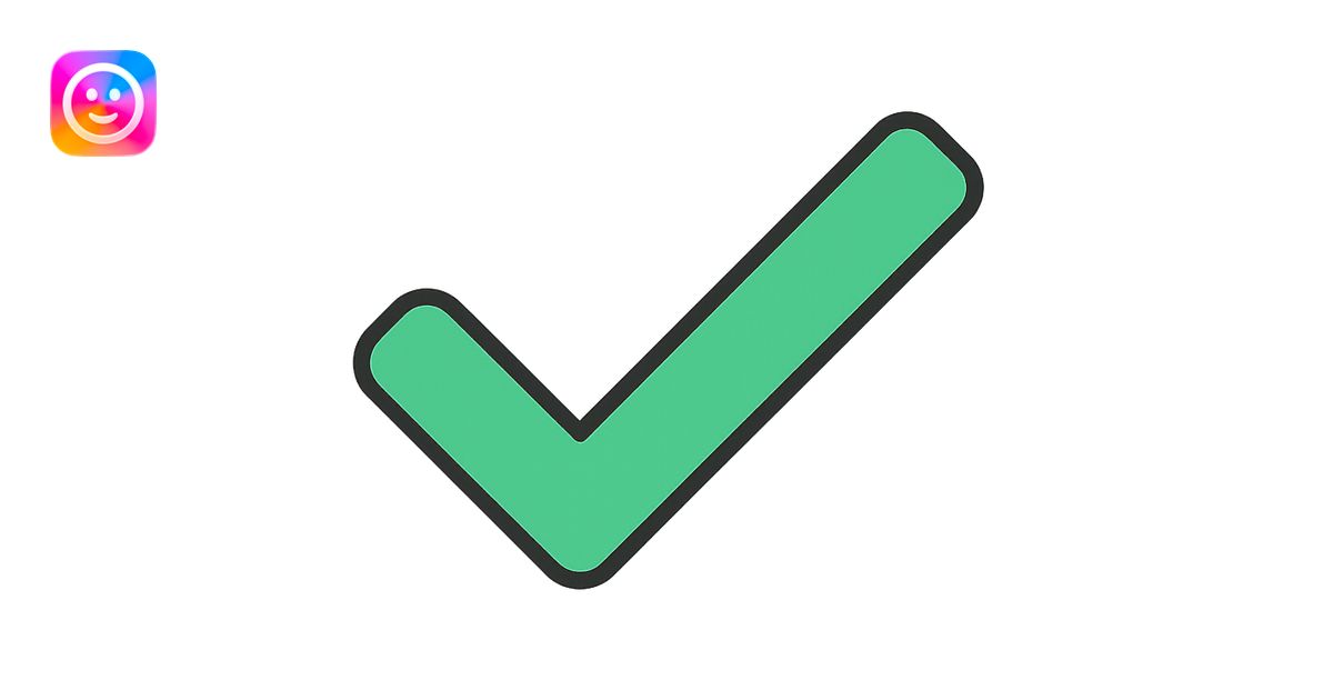 green check mark icon emoji | AI Emoji Generator