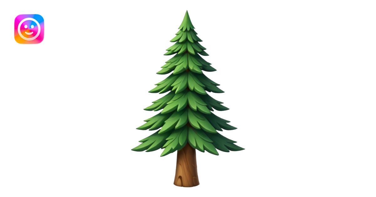 pine tree triangular form emoji AI Emoji Generator