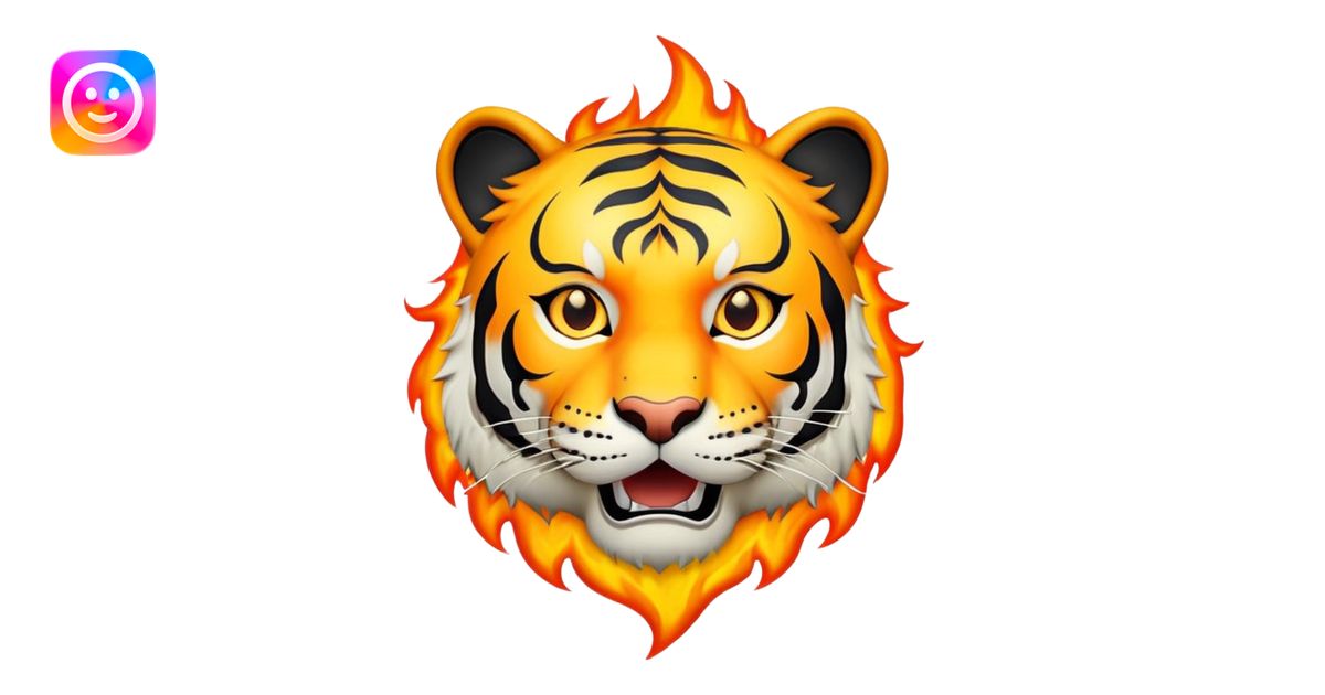 tiger face version of This is Fine meme with small flames for Twitch ...