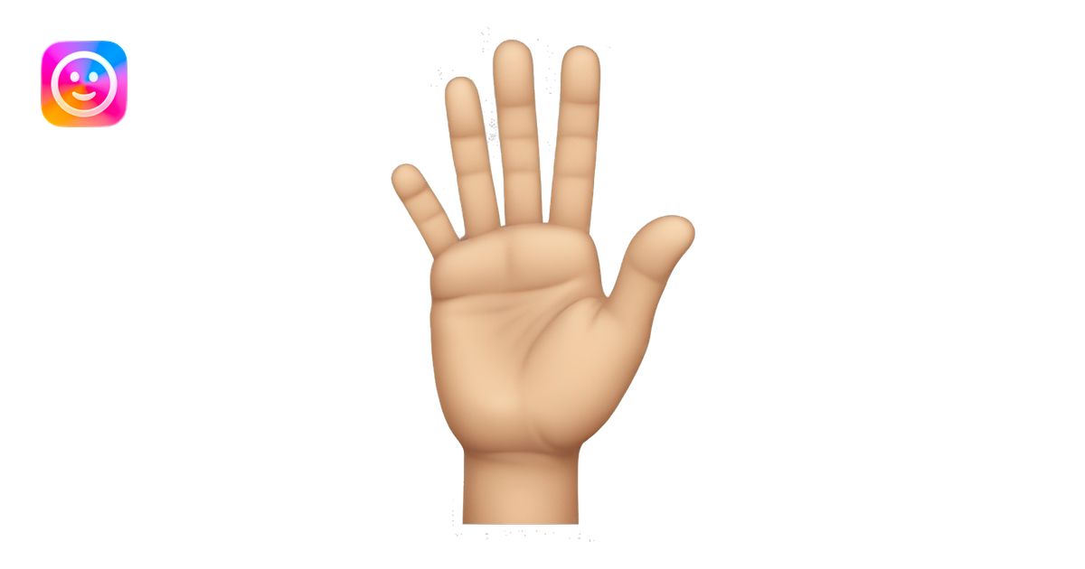 make a left hand. make the hand have five fingers. the only fingers ...