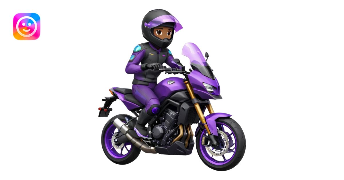 Créer un emoji copiable sur mon système iOS avec une moto mt07 noir ...