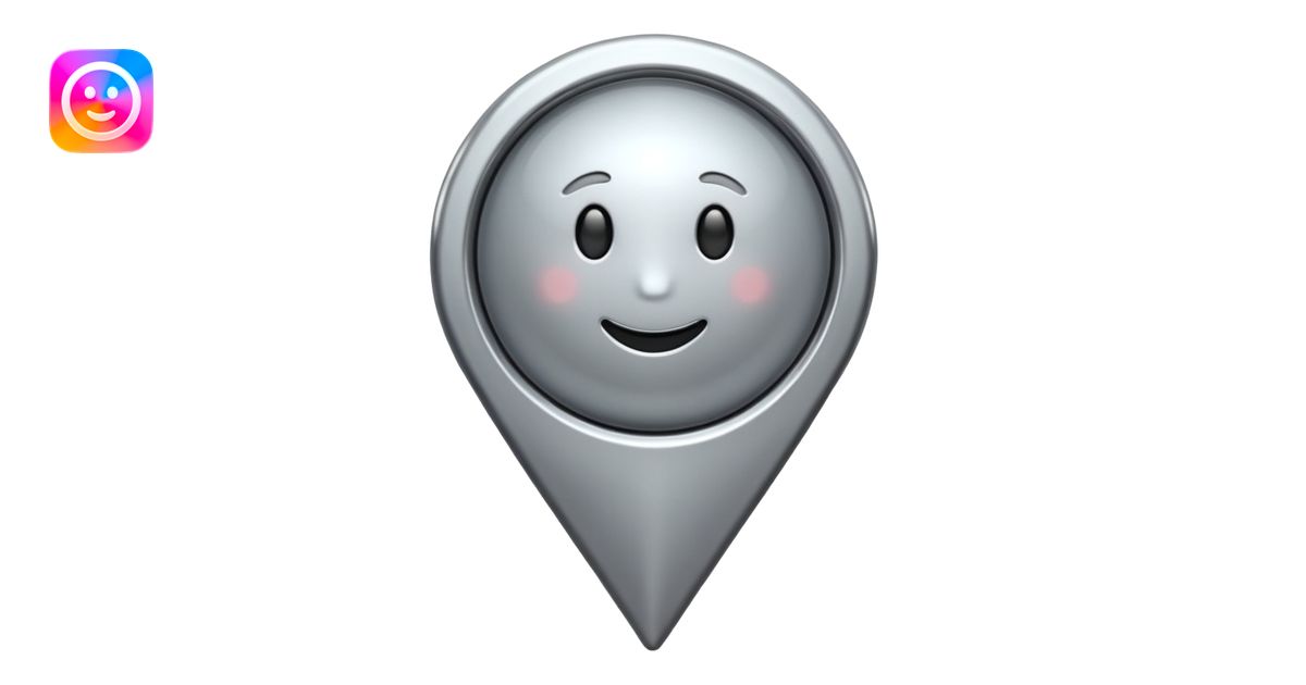 Maps pin normal emoji | AI Emoji Generator