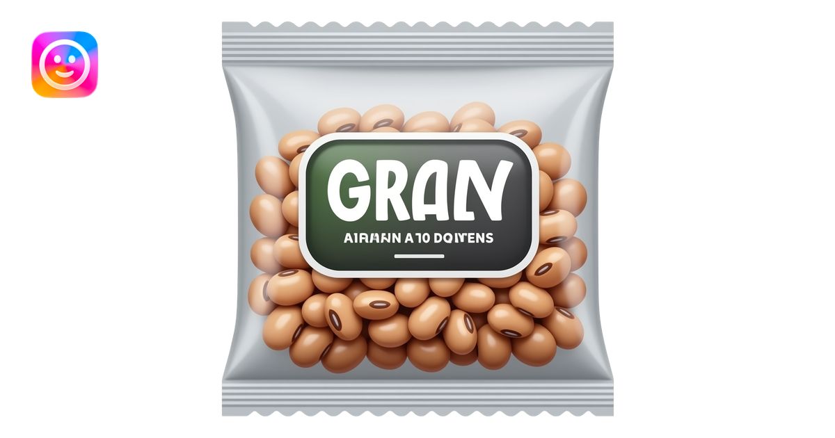 grocery store package of dried kidney beans emoji | AI Emoji Generator