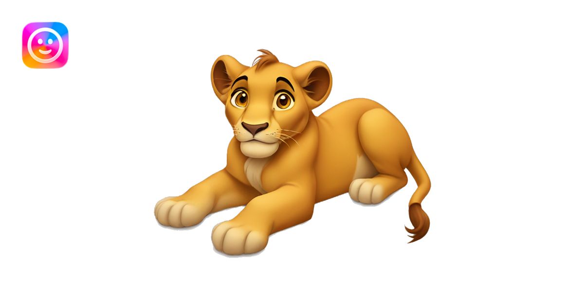 simba from lion king heart emoji emoji | AI Emoji Generator