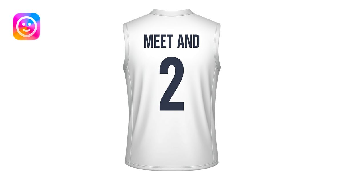 Create a White Indian Cricket team jersey wtih name Meet Jersey No. 2 ...