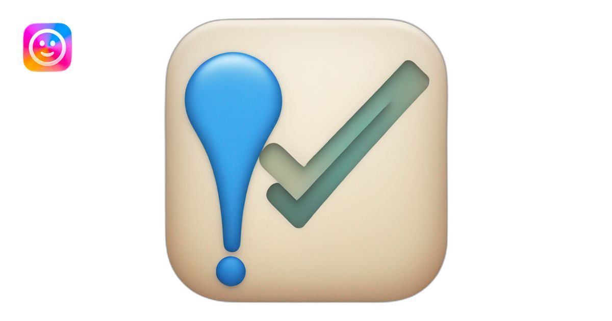 Instagram blue tick emoji | AI Emoji Generator
