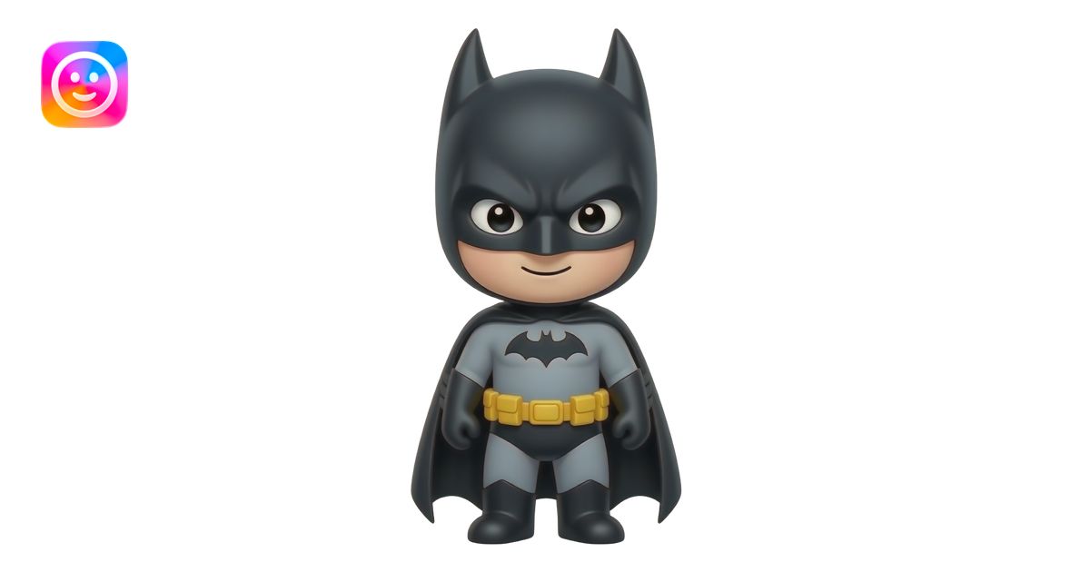 bat man cartonic emoji showing all his body make him look smaller and ...