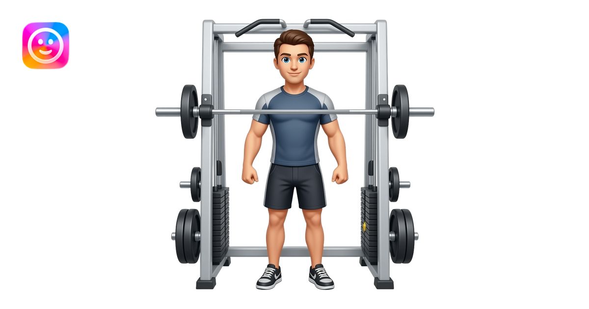 entrenadora de gym de cuerpo completo emoji | AI Emoji Generator