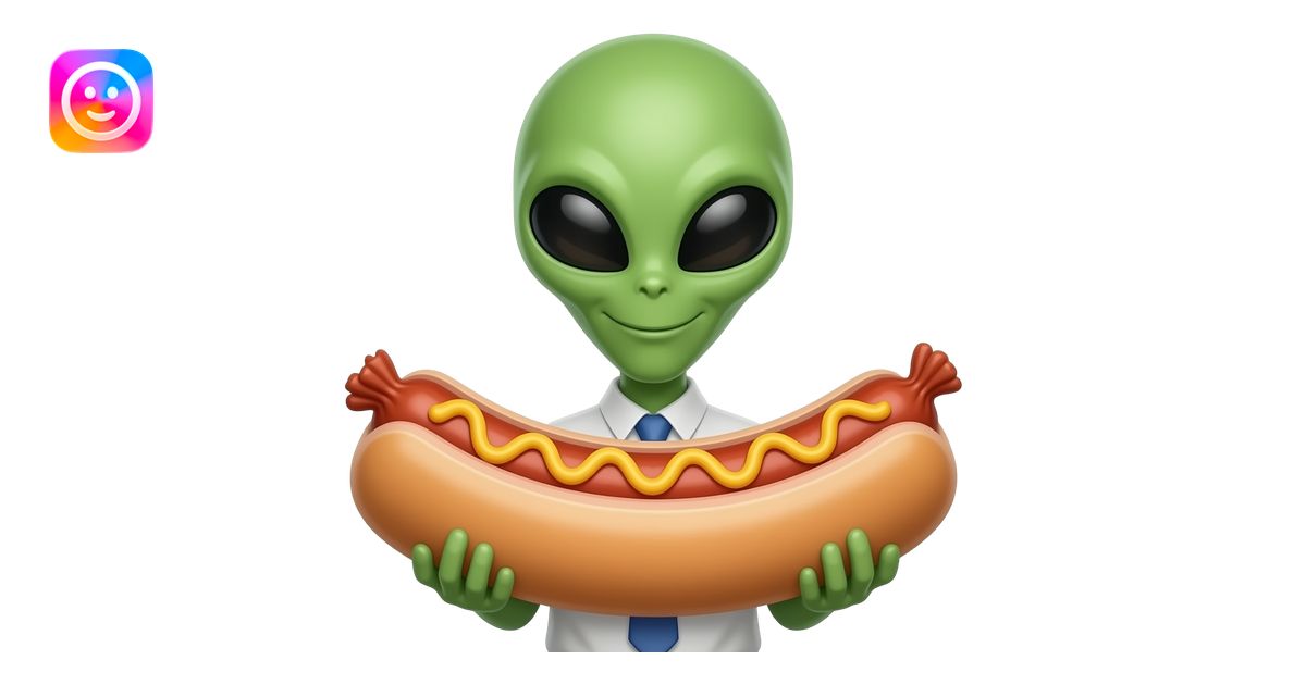 alien with big wiener emoji | AI Emoji Generator