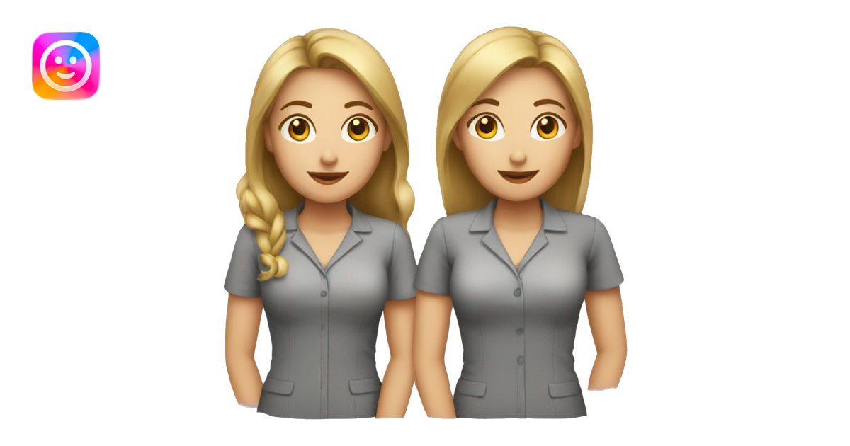 3 female work colleagues emoji | AI Emoji Generator