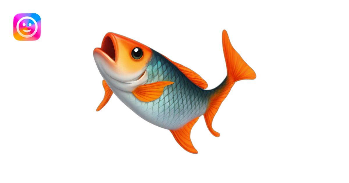 Poisson rouge emoji | AI Emoji Generator